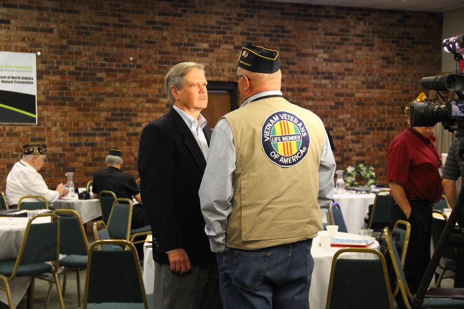 Disabled American Veterans Convention-April 2015 - Hoeven speaks at the Disabled American Veterans Convention to outline the Veterans Access to Extended Care Act, legislation he is working on to help veterans have better access to health care